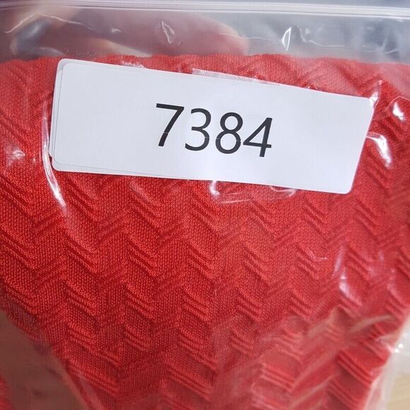 ALEXANDER WANG Womens Sweater XS Red Pullover Chevron Heavy Knit Stretch - Picture 6 of 6